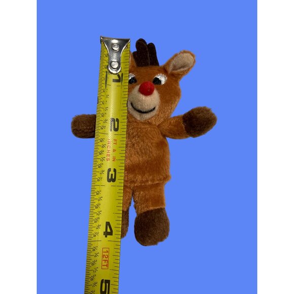 Starbucks Rudolph The Red Nosed Reindeer Plush Finger Puppet Preowned - Picture 7 of 11
